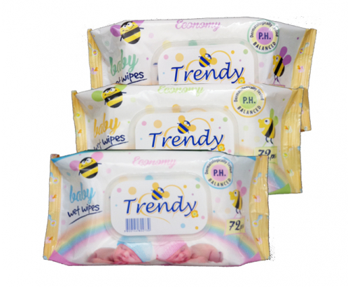 Влажни кърпи Тренди Бебе 72бр Влажни кърпи Тренди Бебе 72бр