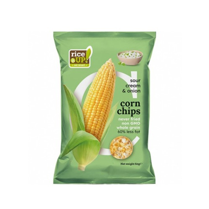 Царевичен чипс Райс Ъп 60г Лук и сметана
