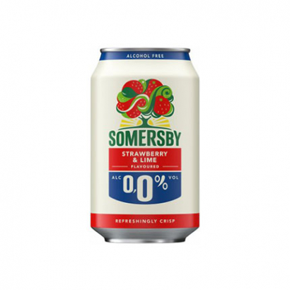 Сайдер Самърсби 330мл кен 0,0% Ягода и лайм