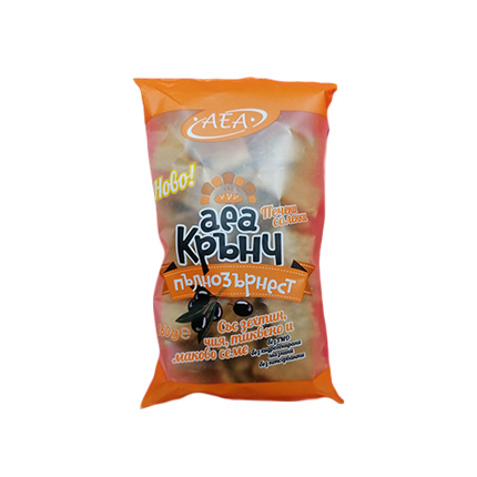 Пълнозърнест крънч 160г Зехтин, чия, тиквено и маково семе