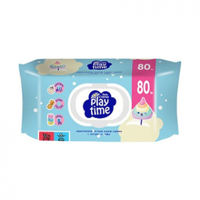 Влажни кърпи Плей Тайм 80бр