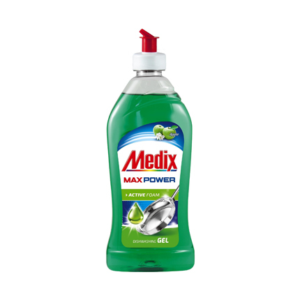 Препарат за съдове Медикс Макс Пауър 415мл Ябълка Препарат за съдове Медикс Макс Пауър 415мл Ябълка