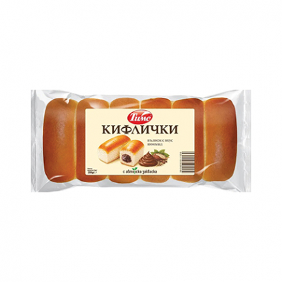 Козуначени кифлички Тимс 250г Шоколад