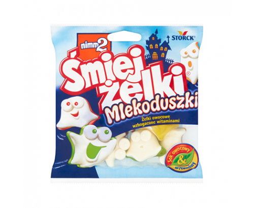 Желирани бонбони Смайлгъми 90г Млечни духове Желирани бонбони Смайлгъми 90г Млечни духове