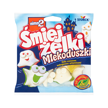 Желирани бонбони Смайлгъми 90г Млечни духове Желирани бонбони Смайлгъми 90г Млечни духове