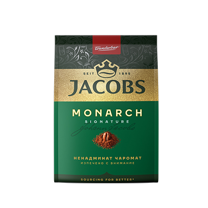 Мляно кафе Якобс Монарх 100г Класик Мляно кафе Якобс Монарх 100г Класик