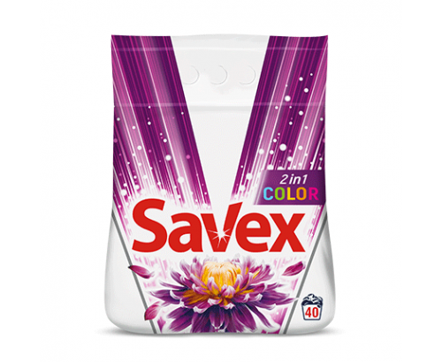 Прах за пране Савекс 3,6кг Цветно Прах за пране Савекс 3,6кг Цветно