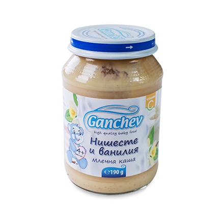 Млечна каша Лека нощ Ганчев 190г Нишесте и ванилия Млечна каша Лека нощ Ганчев 190г Нишесте и ванилия