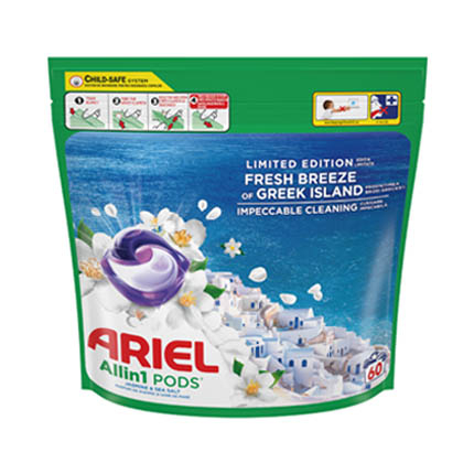 Капсули за пране Ариел 60 пранета Гръцки остров Капсули за пране Ариел 60 пранета Гръцки остров