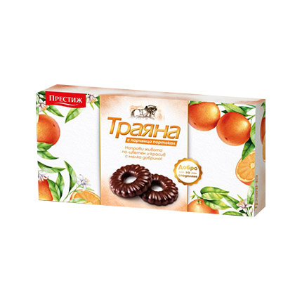Бисквити Траяна 160г Портокалови корички