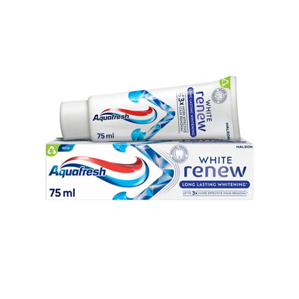Паста за зъби Аквафреш 75мл Уайт Реню Лонг ластинг Паста за зъби Аквафреш 75мл Уайт Реню Лонг ластинг
