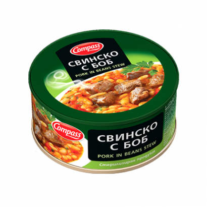 Свинско месо с боб Компас 300г