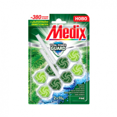 Ароматизатор за тоалетна Медикс 2х55г Бор