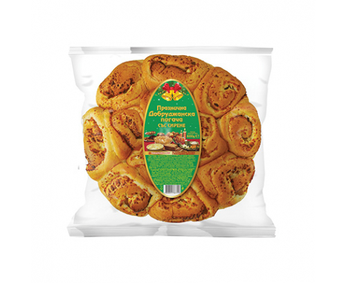 Погача със сирене Добруджански хляб 600г Погача със сирене Добруджански хляб 600г