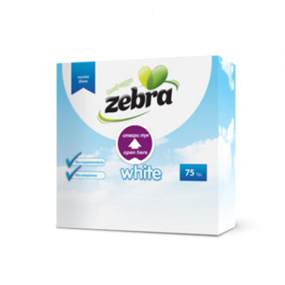 Салфетки Зебра 75бр
