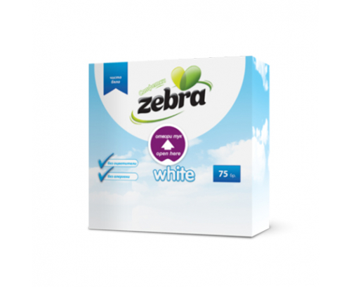 Салфетки Зебра 75бр Салфетки Зебра 75бр