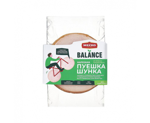 Пуешка шунка Меско Баланс 180г Слайс Пуешка шунка Меско Баланс 180г Слайс