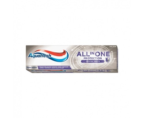 Паста за зъби Аквафреш Всичко в едно 75мл Кристал Уайт Паста за зъби Аквафреш Всичко в едно 75мл Кристал Уайт