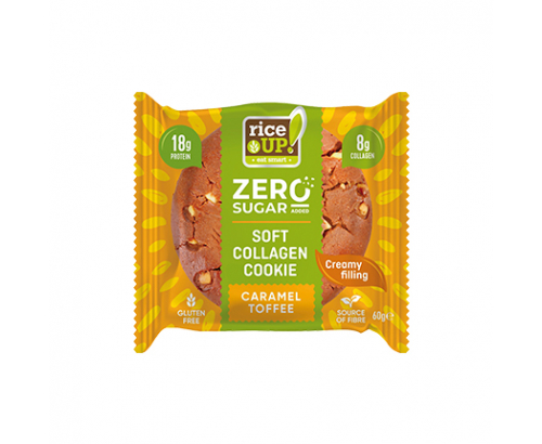 Бисквита Райс Ъп колаген 60г Тофи карамел Бисквита Райс Ъп колаген 60г Тофи карамел