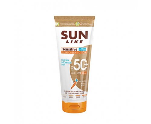 Слънцезащитен лосион Сън Лайк SPF50+ 200мл За чуствителна кожа