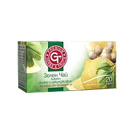 Чай Премиум 20бр Лимон, гинко и джинджифил Чай Премиум 20бр Лимон, гинко и джинджифил