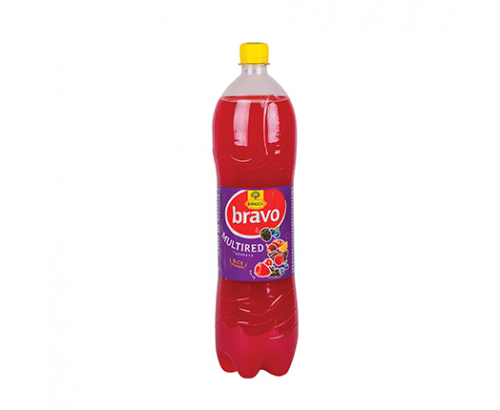 Негазирана безалкохолна напитка Браво 1,5л Червени плодове