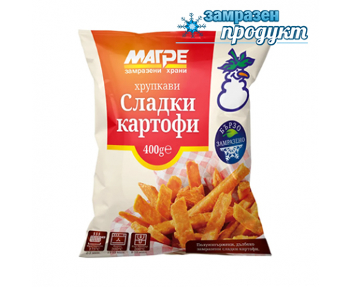 Сладки картофи за пържене Магре 400г Сладки картофи за пържене Магре 400г