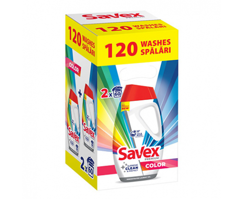 Гел за пране Савекс Премиум 2х2,7л Цветно Гел за пране Савекс Премиум 2х2,7л Цветно