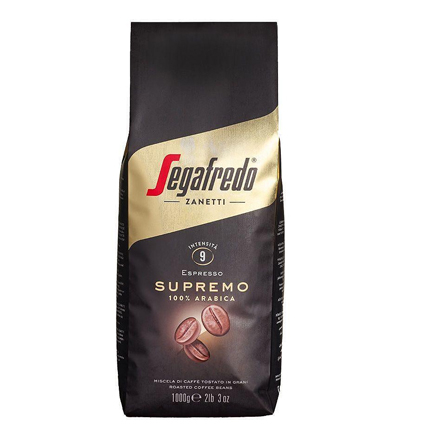 Кафе на зърна Сегафредо 1кг Супремо 100% Арабика