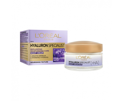Крем за лице Лореал Хиалурон Експерт 50мл Нощен Крем за лице Лореал Хиалурон Експерт 50мл Нощен