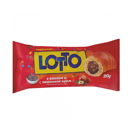 Кроасан Лотто 110г Какао и лешник