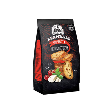 Брускети Крамбалс 70г Домат и моцарела