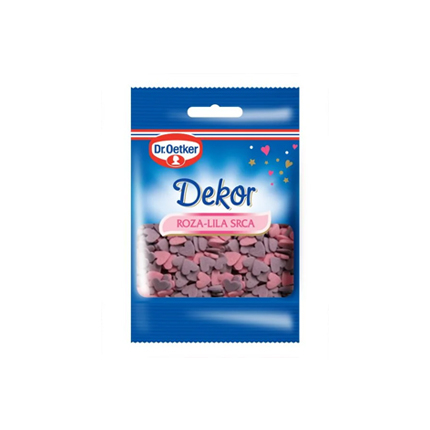 Декорация за сладкиши Д-р Йоткер 10г Сърца Декорация за сладкиши Д-р Йоткер 10г Сърца