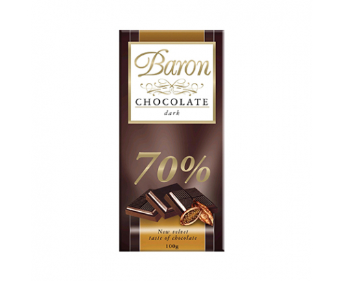 Шоколад Барон 100г Натурален 70% какао