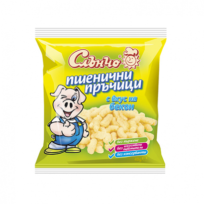 Пшенични пръчици Слънчо 30г Бекон