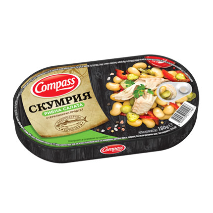 Скумрия филе Компас 180г Рибна салата