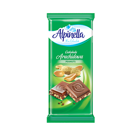 Шоколад Алпинела 100г Млечен с фъстък