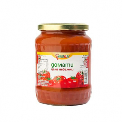 Цели небелени домати 680г