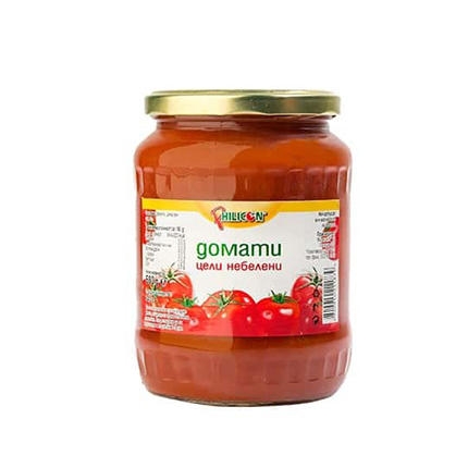 Цели небелени домати 680г