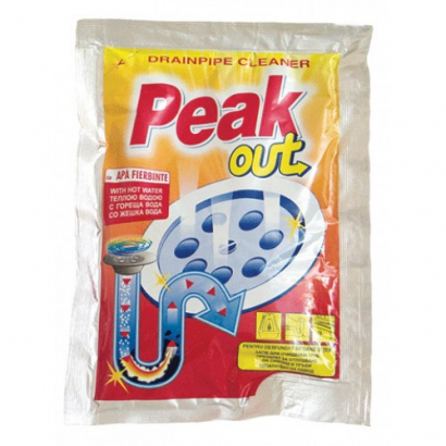 Препарат за отпушване на канали Пийк Аут 80г Гореща вода