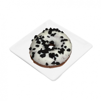 Донът кукис с пълнеж млечен крем и бисквити