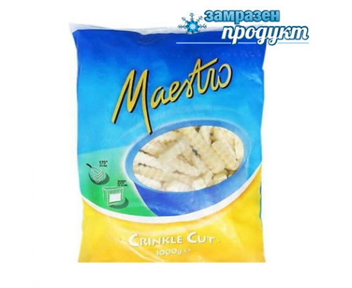 Бланширани картофи Маестро 1кг Вълнообразни Бланширани картофи Маестро 1кг Вълнообразни