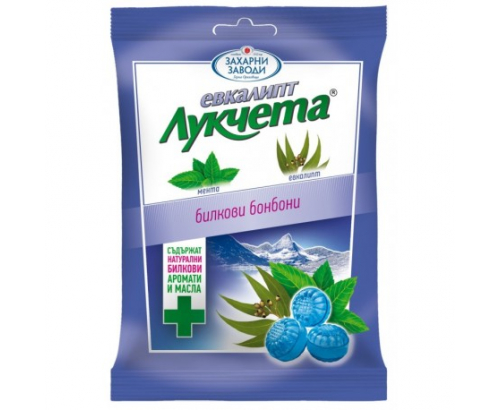 Бонбони Лукчета 75г Евкалипт Бонбони Лукчета 75г Евкалипт