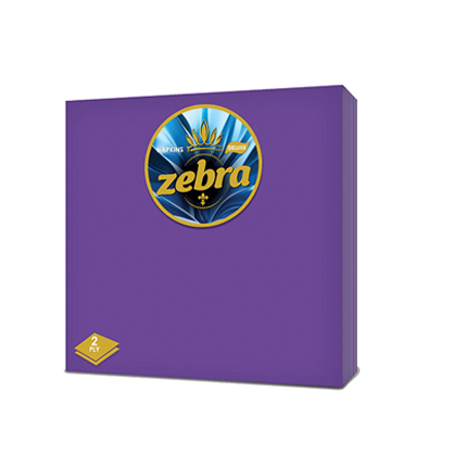 Салфетки Зебра 35бр Лилави Салфетки Зебра 35бр Лилави
