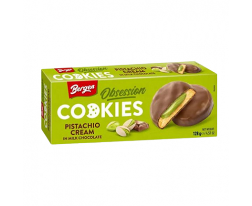 Бисквити Берген Кукис 128г С пистачо крем Бисквити Берген Кукис 128г С пистачо крем