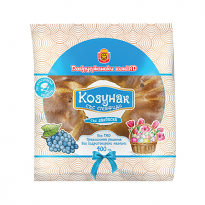 Козунак Добруджански Хляб 400г Със стафиди